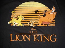 Disney The Lion King Shirt Timon Pumbaa Simba Logo Shirt Men's XL / X-LARGE NEW