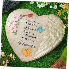 Memorial Garden Stones with Heartfelt Quote, Sympathy Gifts for Loss of Loved