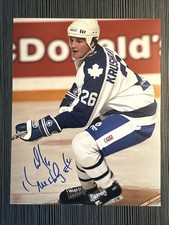 MIKE KRUSHELNYSKI TORONTO MAPLE LEAFS Signed Autographed 8x10 Photo With Proof B