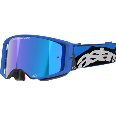 Alpinestars Supertech Stream Goggles - Mirror Lens - Blue / Blue Mirror Lens