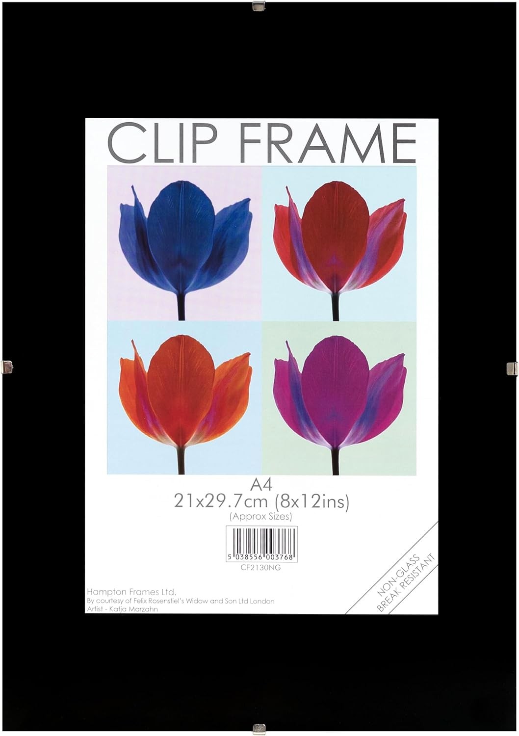 Hampton Frames CLIP FRAME Photo Frame Poster Certificate Display Frame Acrylic
