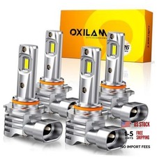 9005 9006 LED Light Bulbs, 1200 Brighter 6500K Cool White 9005/HB3 9006/HB4