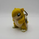 Vintage Pokemon Sandshrew Keychain Figure 1999 Burger King Yellow Toy Promo