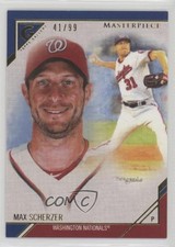 2017 Topps Gallery Masterpieces Blue 41/99 Max Scherzer #MP-5 0dk