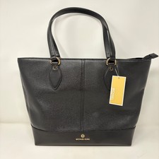 Bolso de Mano Grande MICHAEL KORS Beth 38H1C8BT3L Negro - Nuevo con defectos cosméticos