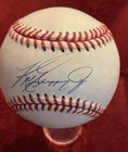 KEN GRIFFEY JR SIGNED OML BASEBALL WITH HOLDER