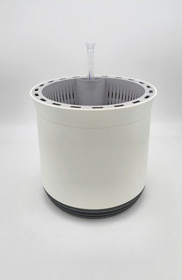 Sale Blumentopf airy M System Weiß/Steingrau (Snow White- Stone Grey)
