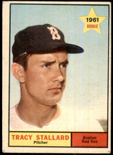 1961 Topps Tracy Stallard Rookie #81 Boston Red Sox MLB Baseball Vintage Card. rookie card picture