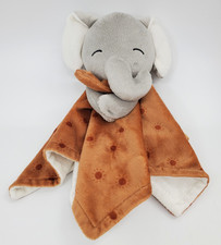 Modern Moments Gerber Elephant Lovey Baby Security Blanket Brown Polka Dot B77