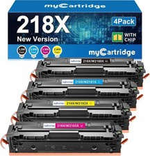 218X Toner Cartridges 4 Pack High Yield with Chip Compatible Replacement