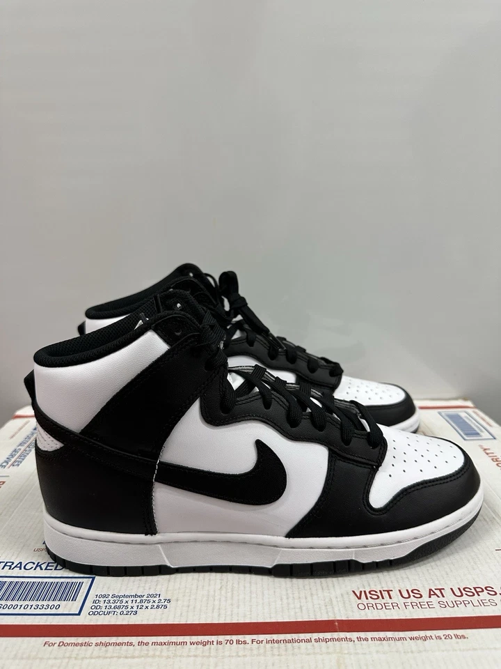 Nike Dunk High 'Negro Blanco' DD1399 105 Talla 9 Foto 3 de 4