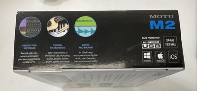 MOTU M2 2x2 USB-C Audio Interface for sale online | eBay