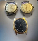 Vintage Lot Of  3 Timex Mechanical GB Men’s Watch- Non Working, Missing Parts