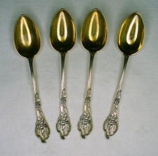 4 Moccal&ouml;ffel - Koch & Bergfeld -  Muster 23200 - 800er Silber