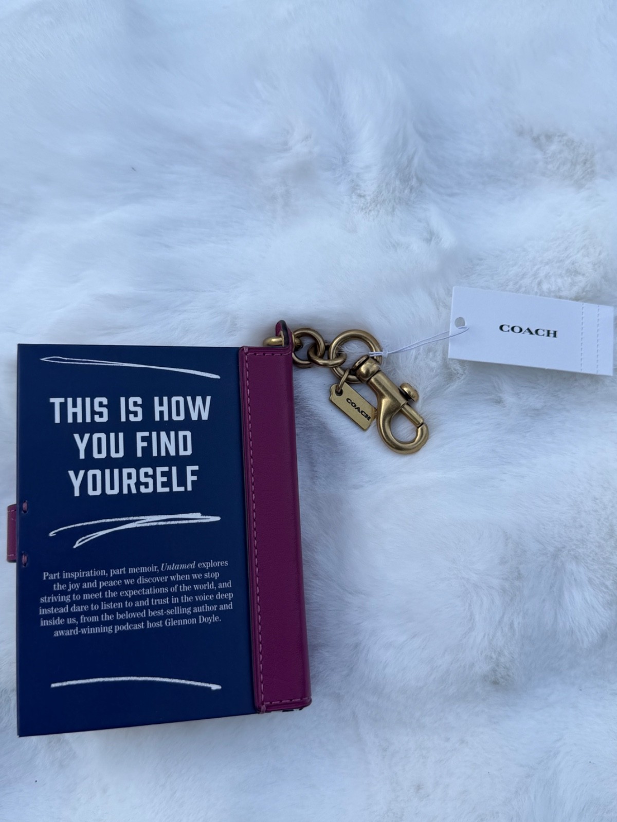 Coach - Untamed Book Bag Charm CFK44 NWT 📖✨ Glennon Doyle NYT #1 Best Seller image 5