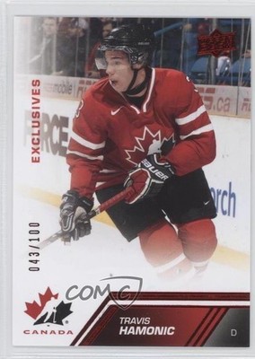 2013 Upper Deck Team Canada Exclusives 43/100 Travis Hamonic #92 0f8