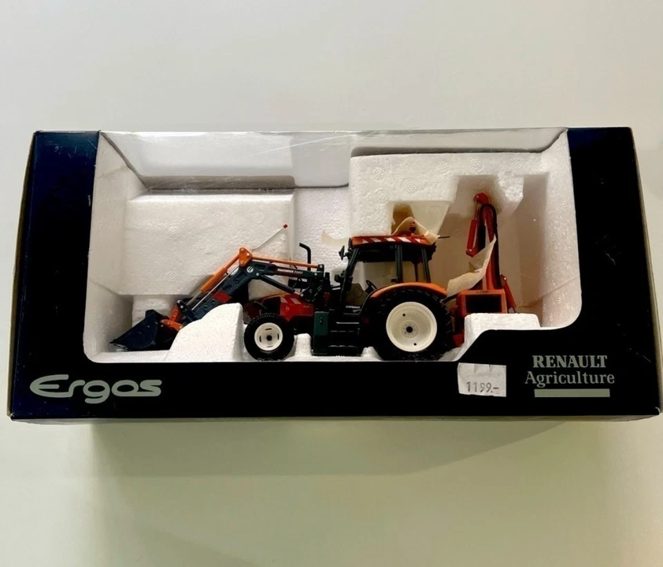 Universal Hobbies 2216 Renault Ergos 100 Front Loader w/Rear Mower 1/32 New MIB - Image 2 of 4
