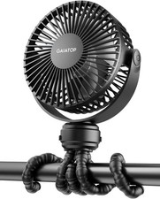 Portable Stroller Fan Clip On Battery Operated Mini Cooling Travel USB Small