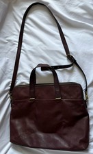 Borsa messenger Fossil Wine in pelle con due cinghie misura H-12" L 16-" W-2"