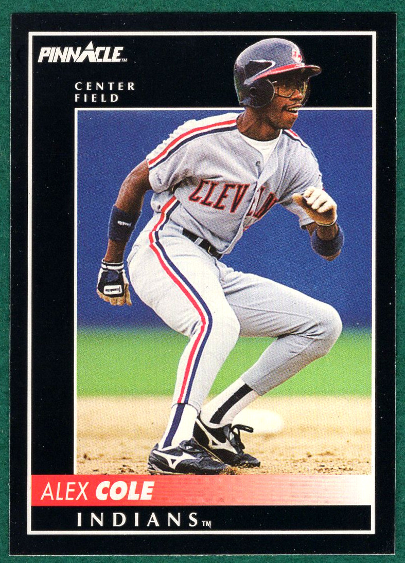 Alex Cole - 1992 Pinnacle #66 - Cleveland Indians Baseball Card