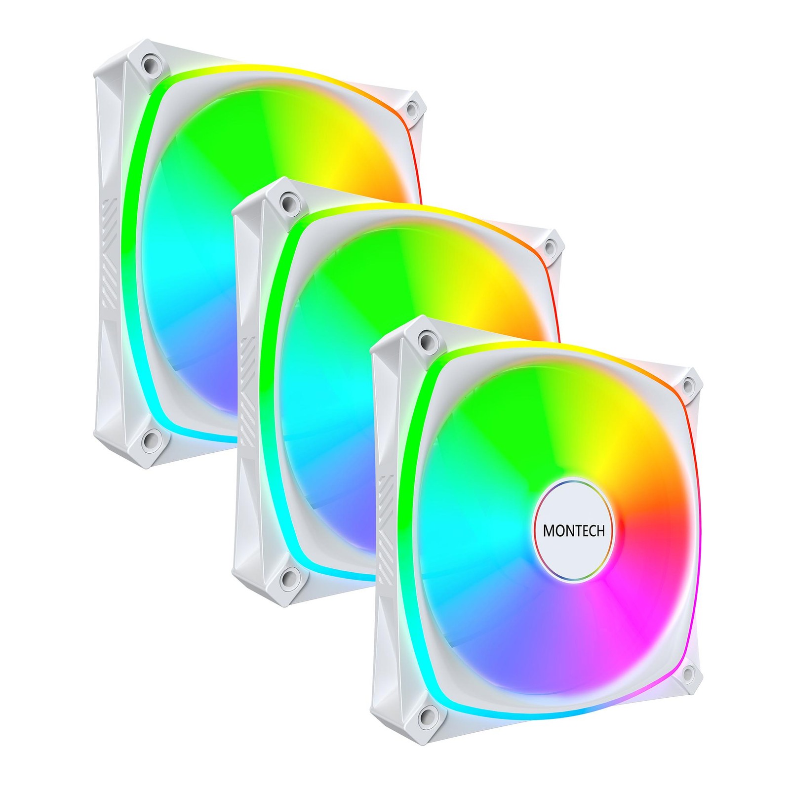 Montech RX120 PRO Computer case Fan 12 cm White 3 pc(s)