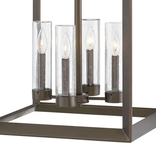 Hinkley Lighting 29304 Bronze Rhodes 4-Light 18-1/4"W Outdoor Chandelier - Picture 6 of 8