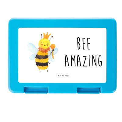Snackbox Biene König - Geschenk Frühstücksdose Bentobox Bento Box Lunchbox