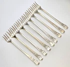 (9) Gorham MADAM JUMEL Sterling Silver Oyster Forks - 146g - Excellent!