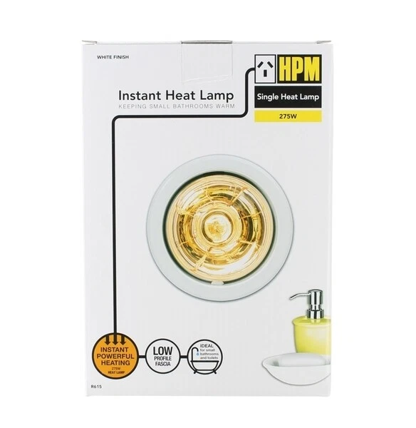 HPM Single Instant Heat Lamp White 275W | R615 | eBay