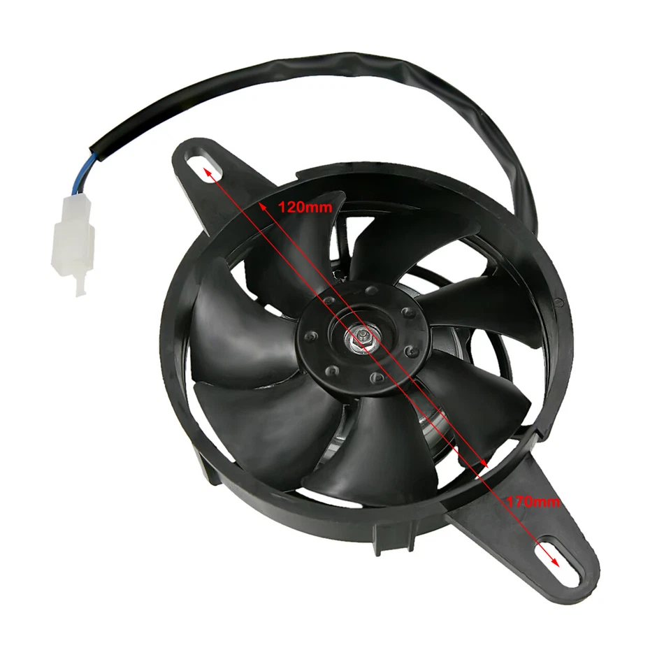 Ventilador de refrigeración térmica radiador eléctrico para motocicleta ATV enfriador de aceite ventilador enfriador de agua Foto 2 de 4