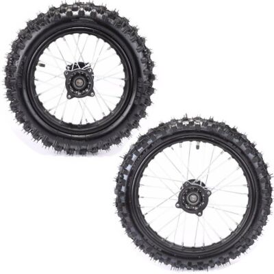1.85x12 + 1.4x14 Front Rear Wheel Pit Bike Tires Tube for Yamaha