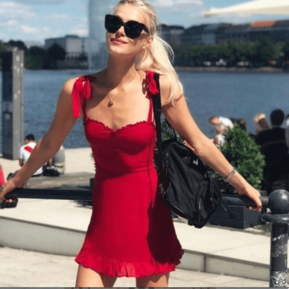 Reformation Christine Dress in Lipstick Red | eBay Reformation Christine Dress in Lipstick Red | eBay