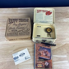 Vtg Roy Rogers Dale Evans Happy Trails Western Bolo Tie 1994 Fossil Limited Ed