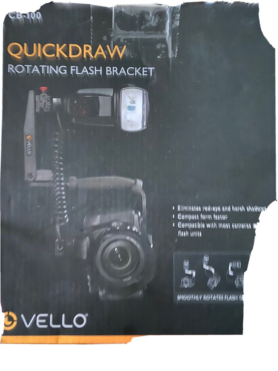 Vello QuickDraw Rotating Flash Bracket For Nikon Adjustable