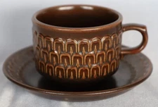 Vintage Retro Wedgwood Pennine Flat top Cup and Saucer