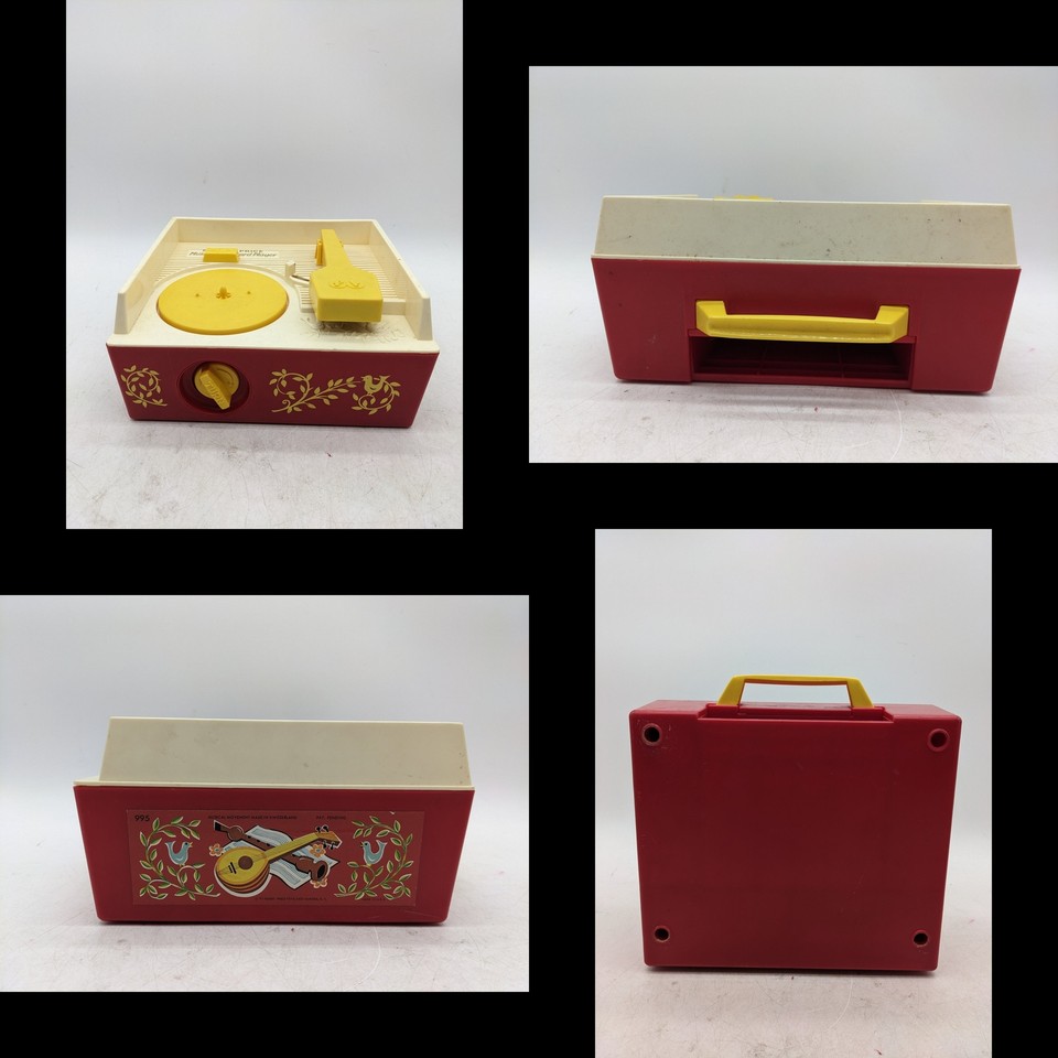 Lot Of 2 FisherPrice Portable Tv Screen & Record Player Music Box eBay