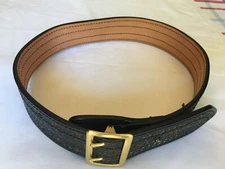Dutyman Belt 4021  32 Black Basketweave 2.25  inch wide. Plus Retaining Loop