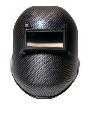 Hydro Dipped Custom Welding Helmet  WHP100 Silver Carbon Fiber Finish High Gloss