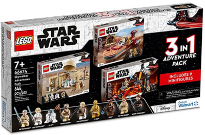 3箱セット/スター・ウォーズ サーガ エボリューションパック LEGO 66674 - Star Wars: Skywalker Adventures Pack - 3 In 1 Pack