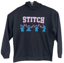 Disney Lilo  Stitch Gray Stitch Sweatshirt Hoodie Youth Size 14-15 yrs