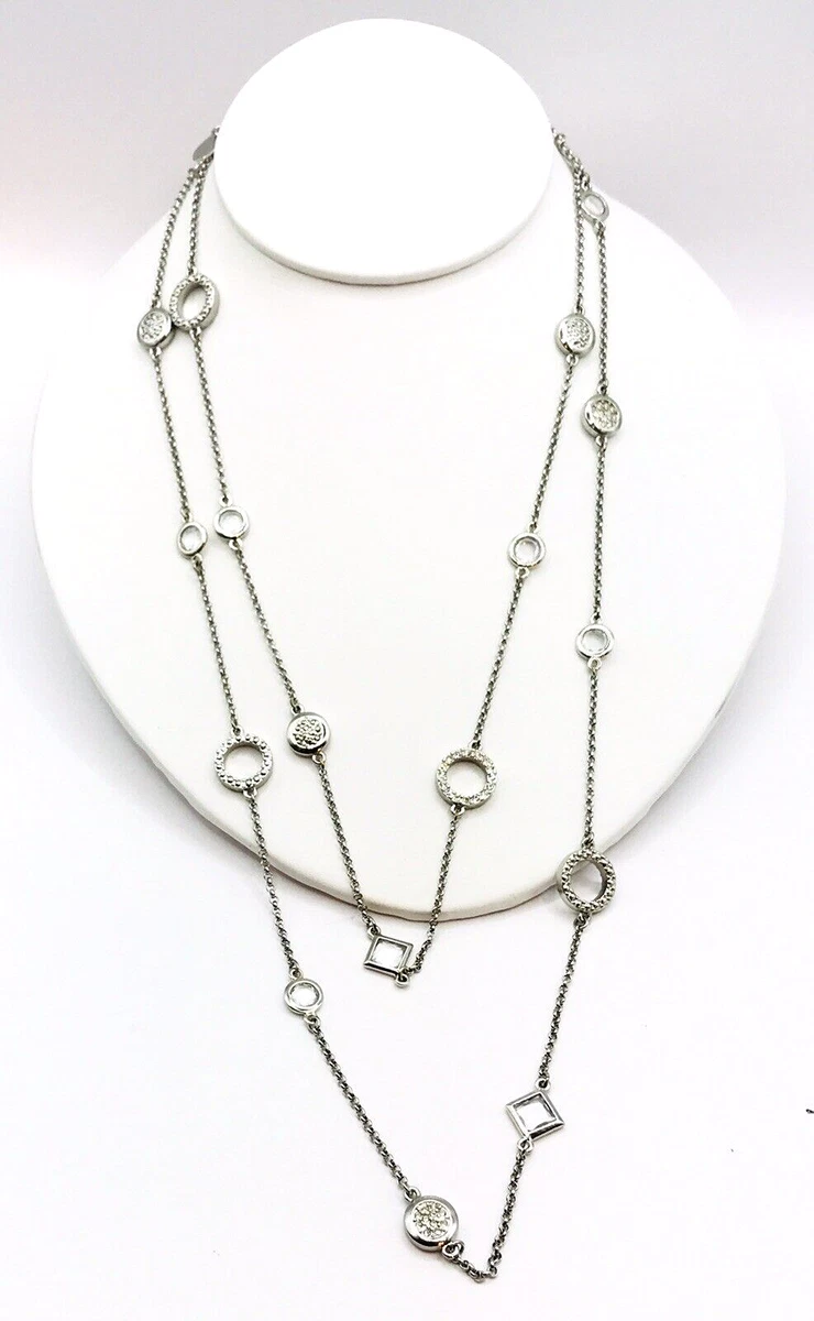 Devalyn long necklace cheap in silver