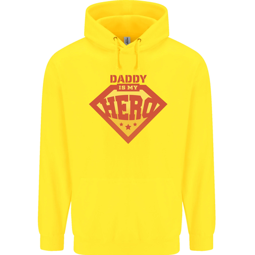 Daddy My Hero Funny Fathers Day Superhero Childrens Kids Hoodie - Picture 72 of 88