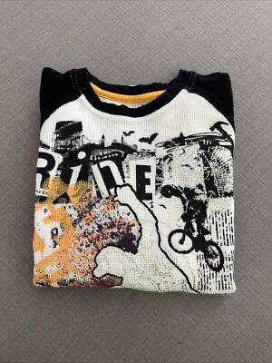 Look Live Ride Long Sleeve Waffle Top Youth Medium (10/12)