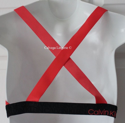 Bralette de algodón inalámbrico ""Calvin Klein QF6576 ""Confort reconsiderado"" nuevo con etiquetas, coral - Imagen 2 de 5