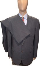 Brooks Brothers 1818 Madison Two-Piece Suit 44L 36x30 Gray Wool Made in Italy