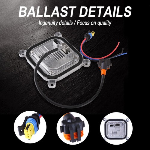 For Ford Mustang 10-19 Xenon Ballast & D3S Bulb Kit Control Unit 8A5Z-13C170-A - Picture 2 of 12