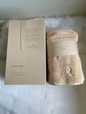 RESORE Antibacterial Body Towel Toasted Almond New in Box.