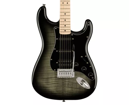 Open Box Squier Affinity Series Stratocaster FMT HSS - Black Burst w/ Maple FB