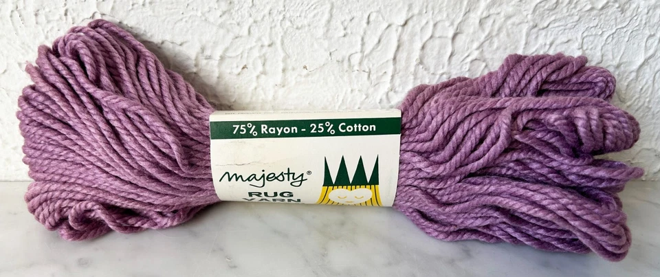 Vintage NEW Old Stock Majesty Rug Yarn Kentucky Soft Spun Rayon/Cotton -Lavender - Image 2 of 3