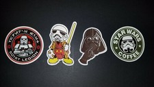 Star Wars Unbranded 4 Sticker Set Bundle Lot Brand New Never Used Humor Parody